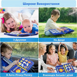 Бизиборд - тактильная мягкая книга для детей / развивающая интерактивная бизи-книга в виде сумочки, монтессоре