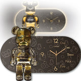 Часы настенные овальные "Мишка" с LED подсветкой (NCH-40-60)