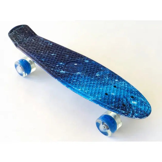 Пенни борд скейтборд Penny Board Fish Skateboards 22" ABEC-7 с светящимися колесами