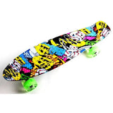 Пенни борд скейтборд Penny Board Fish Skateboards 22" ABEC-7 с светящимися колесами