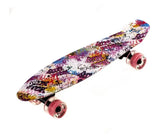 Пенни борд скейтборд Penny Board Fish Skateboards 22" ABEC-7 с светящимися колесами