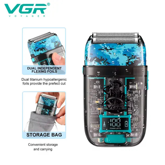 Профессиональный набор 3в1 VGR V-645 триммер, машинка для стрижки волос и электробритва