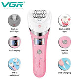Многофункциональный аккумуляторный эпилятор с подсветкой VGR V-759 5в1 женская электробритва