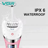 Многофункциональный аккумуляторный эпилятор с подсветкой VGR V-759 5в1 женская электробритва