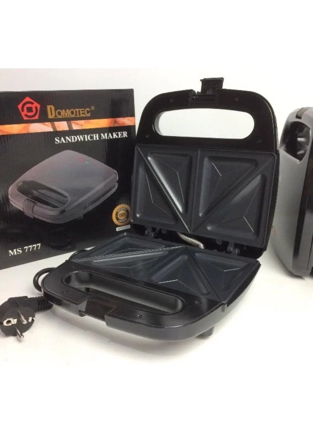 Сэндвичница Domotec MS 7777 с антипригарным покрытием 750W 220-240V 50/60Hz