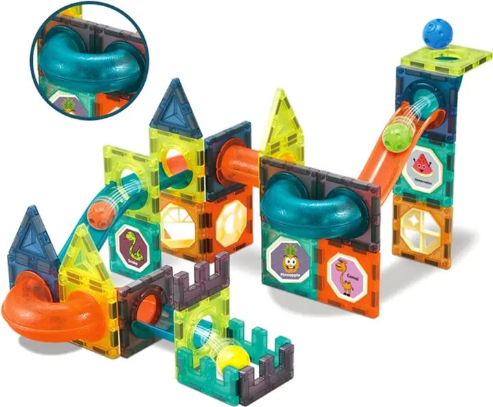 Магнитный конструктор Woopie Light Magnetic Blocks G025/110 деталей