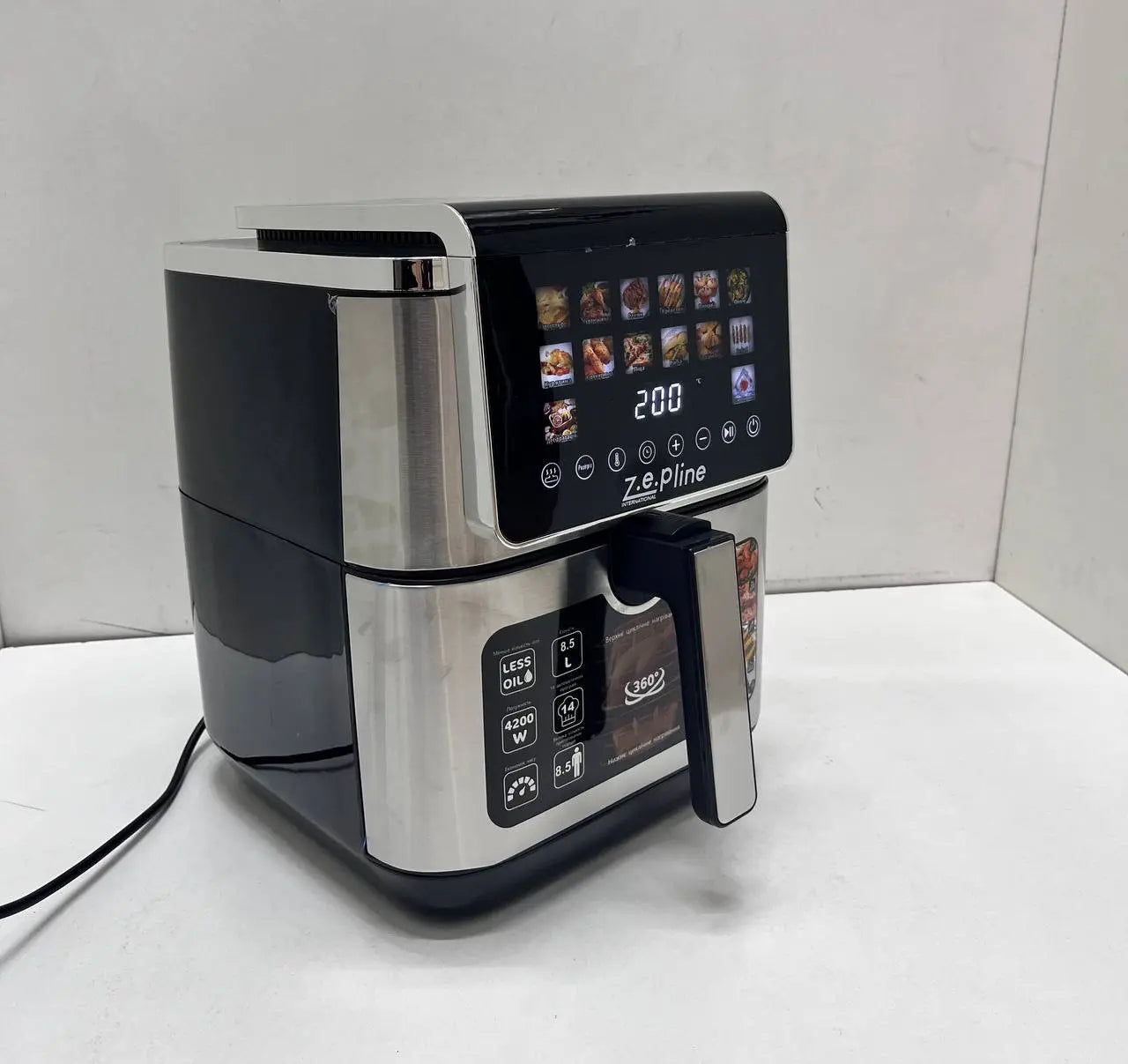 Фритюрница 13 л с двумя тенами 4200 Вт. Zepline ZP-00339 на 14 программ