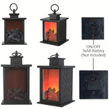 Декоративная лампа с эффектом пламени, размер 14×14×24,5 см