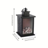 Декоративная лампа с эффектом пламени, размер 14×14×24,5 см