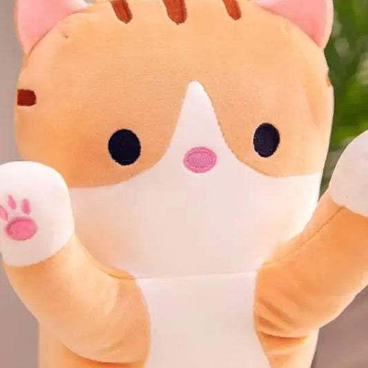 Мягкая Игрушка Кот Длинний 50см Подушка Обнимашка серый