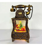 Новогодний фонарь с Санта-Клаусом в форме старинного телефона 814