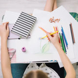 Набор для рисования в кейсе 128 предметов Розовый