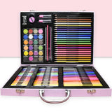 Набор для рисования в кейсе 128 предметов Розовый