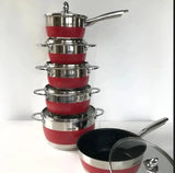 Набор посуды Benson из нержавеющей стали 12 предметов (BN-294)