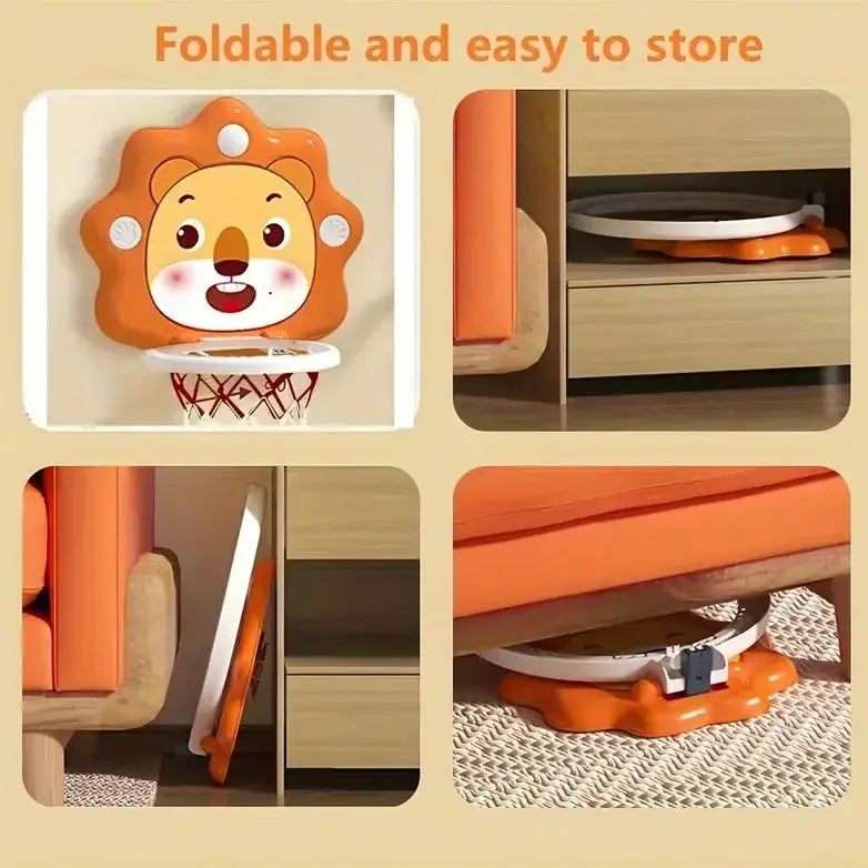 Детский подвесной мини-баскетбольный набор 24х12см