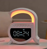 Стильное беспроводное зарядное устройство 15 Вт / Будильник / 4-в-1 Bluetooth-динамик