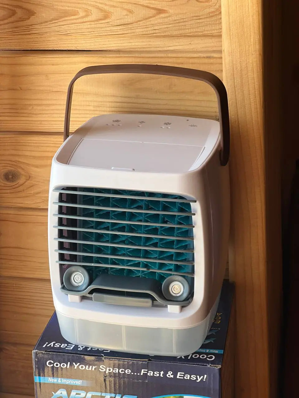 Портативный вентилятор USB с водяным охлаждением, распылитель, Arctic air cooler AND XL-1375, увлажнитель