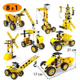 Детский конструктор инженерная машинка YK667 112 pcs