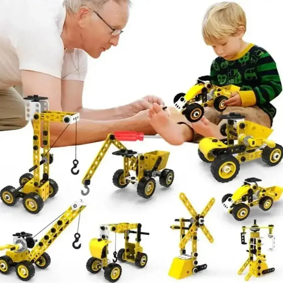 Детский конструктор инженерная машинка YK667 112 pcs