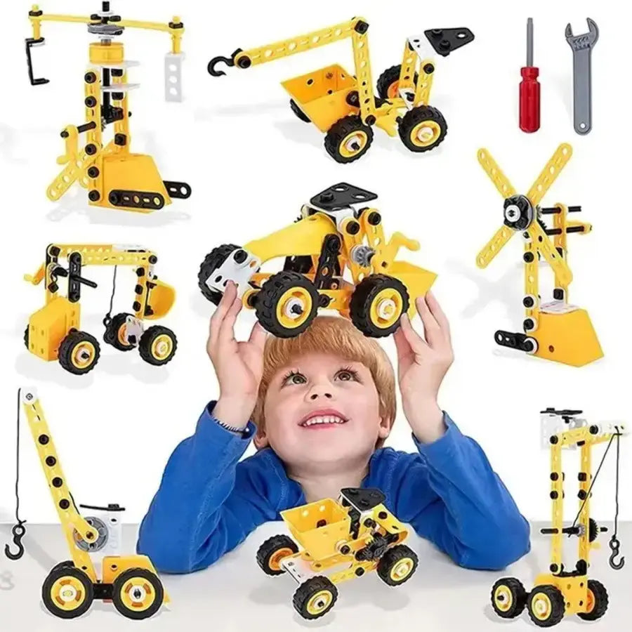Детский конструктор инженерная машинка YK667 112 pcs