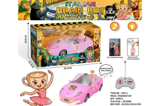Радиоуправляемая машинка Italian Brain Rot - Deluxe R/C Car "Ballerina Cappuccina"