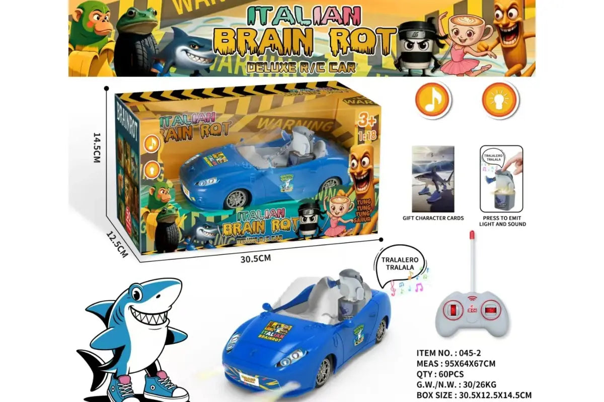 Радиоуправляемая машинка Italian Brain Rot - Deluxe R/C Car "Tralalero Tralala"