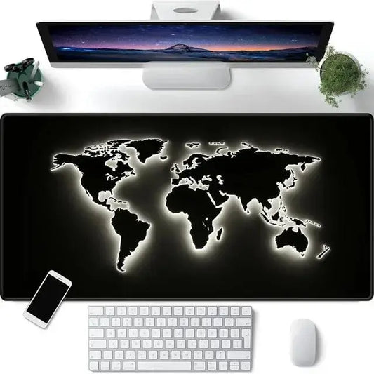 Игровой коврик для мыши "Светящаяся Карта Мира"  HP227