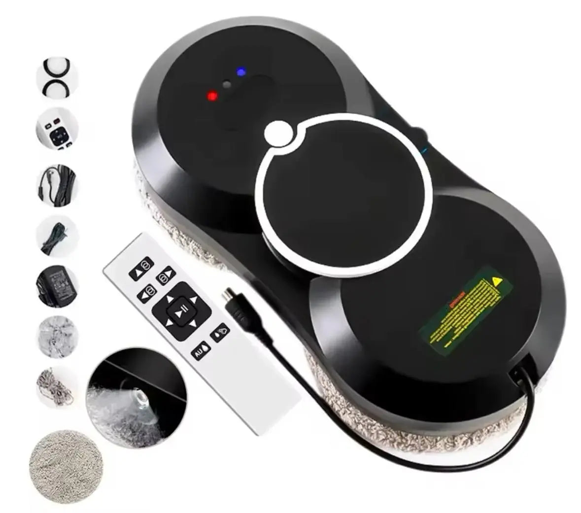 Робот для мойки окон NEW Glass Cleaning Robot с пультом дистанционного управления черный