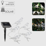 Садовая солнечная гирлянда на солнечной батарее в форме птиц 5шт 2+1,2 м Garden Line SOL6063