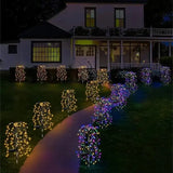 Садовый светильник "Ива" на солнечной батарее, комплект из 2х штук (SFK-46)