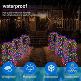 Садовый светильник "Ива" на солнечной батарее, комплект из 2х штук (SFK-46)