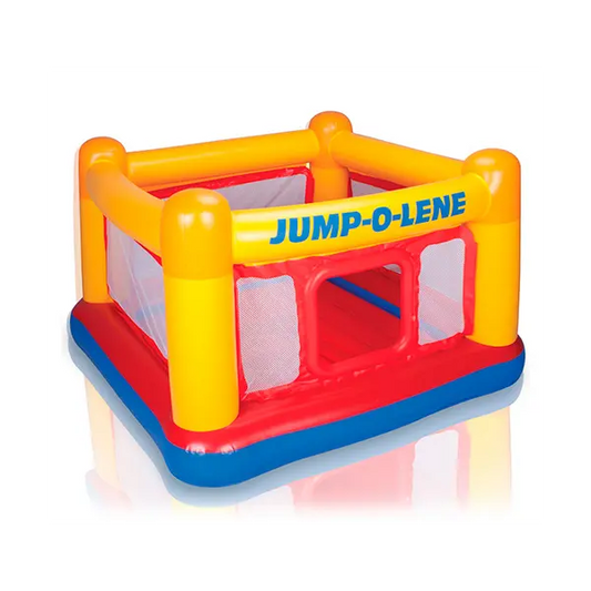 Детский батут 48260 INTEX 174-174-112см, 3-6лет, до 54кг, для 2-х детей, надувной пол, ремкомплект