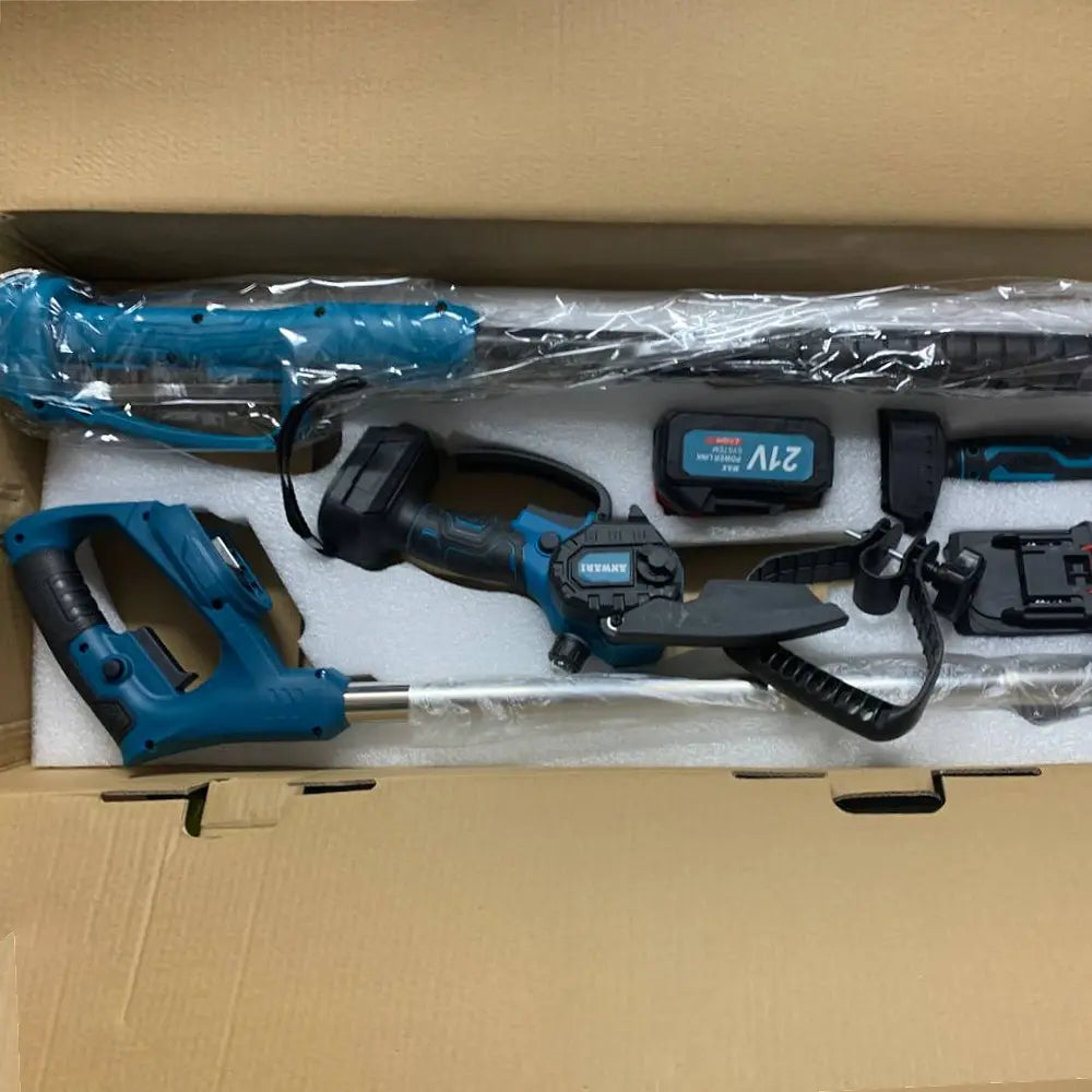 Набор аккумуляторных инструментов для сада 4в1