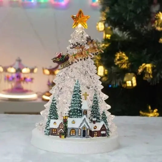 Новогодний фонарь-ночник LED / Рождественский светильник Новогодний ночник WDL-24080A YU227