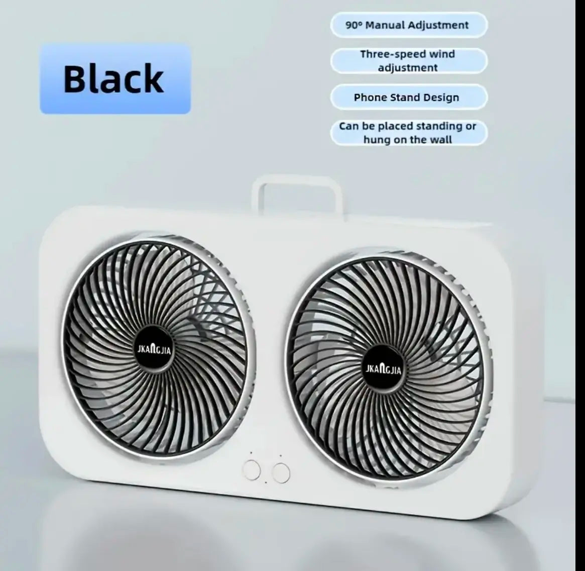 Компактный настольный вентилятор с двойным потоком воздуха и циркуляцией воздуха AND LY-879