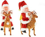 Игрушка Санта-Клаус верхом на олене /новогодняя игрушка