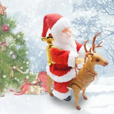 Игрушка Санта-Клаус верхом на олене /новогодняя игрушка