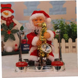 Интерактивная игрушка "Санта-Клаус с саксофоном и барабанами"