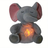 Плюшевый слоник с ночным светом и успокаивающей музыкой, интерактивные колыбельные и движение ушей, 30 см