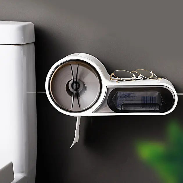 Держатель для туалетной бумаги, Белый / Клейкий настенный держатель для бумаги