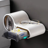 Держатель для туалетной бумаги, Белый / Клейкий настенный держатель для бумаги