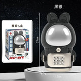Детская электронная Копилка Сейф Космонавт с кодовым замком Little Space Rabbit Piggy Bank