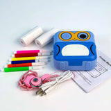 Детская фотокамера D2 с передней камерой, функцией печати, поддержкой карты памяти и MP3