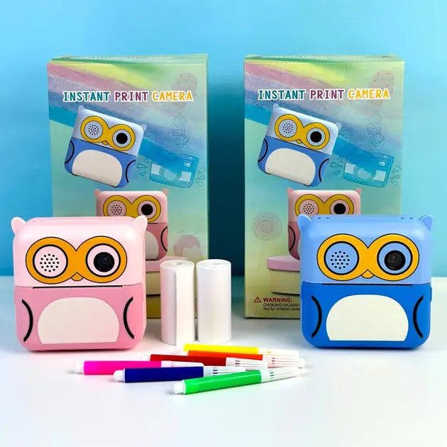 Детская фотокамера D2 с передней камерой, функцией печати, поддержкой карты памяти и MP3