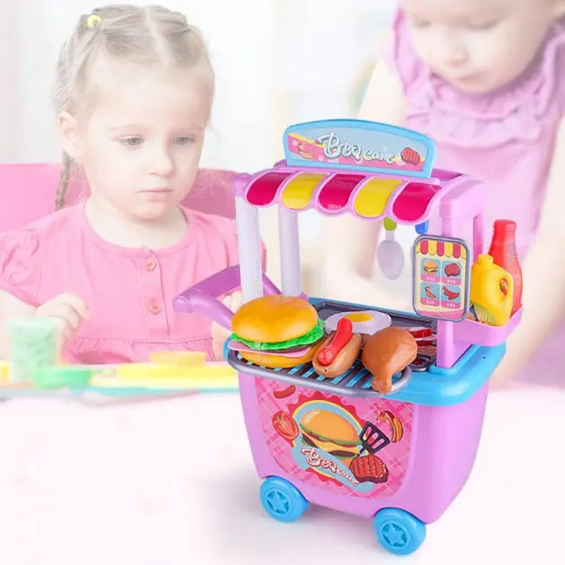 Детский игровой набор HAPPY CHEF (закусочная с тележкой)