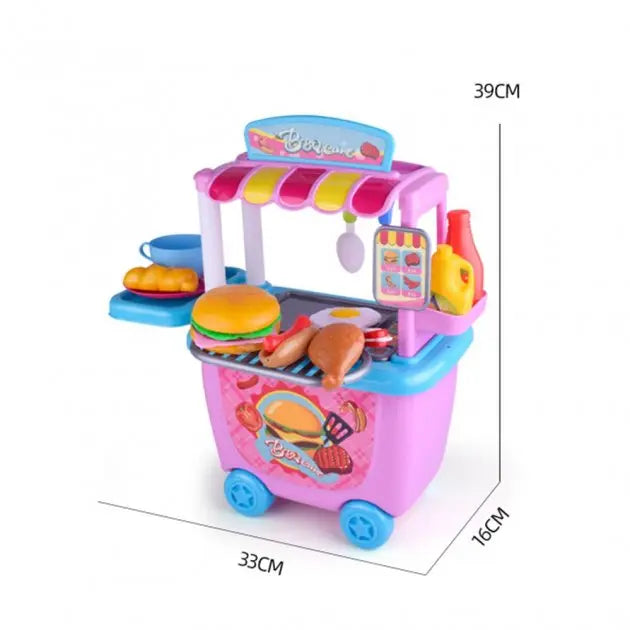 Детский игровой набор HAPPY CHEF (закусочная с тележкой)