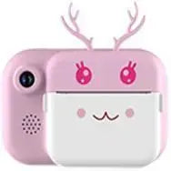 Детский фотоаппарат C11 с экраном моментальной печати фото "Рожки"