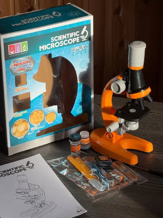 Детский микроскоп Scientific Microscope увеличивает в 1200 раз