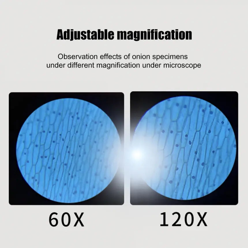 Детский портативный микроскоп с подсветкой LED