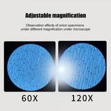 Детский портативный микроскоп с подсветкой LED